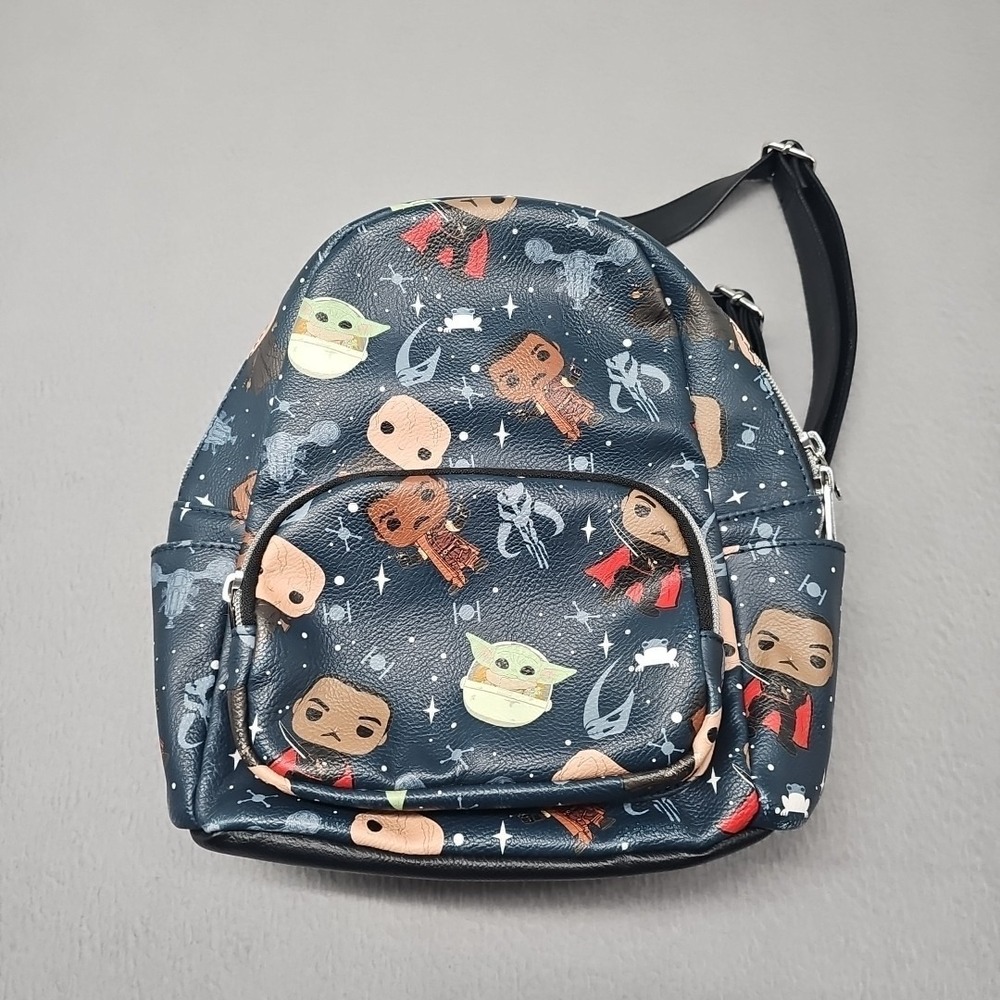 STAR WARS CHARACTERS AOP DISNEY PARKS DISNEYLAND MINI BACKPACK FUNKO